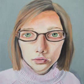 Self-Portrait: Homage to Chuck Close - Oil on Canvas, 2010