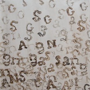Typography Family Portrait - Oil on Paper, 2011
